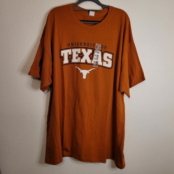 University of Texas Apparel Team  College Logo School Wear Shirt Size 2XL Brown - Picture 1 of 15